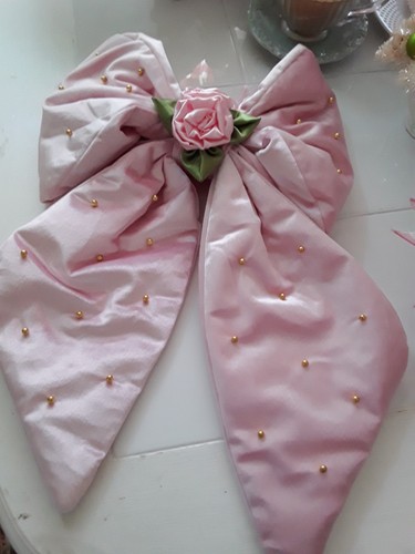 Pretty pink satin gold - pink, w/gold