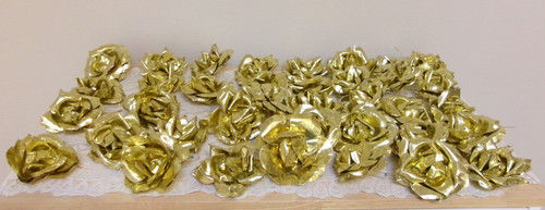 Lot vintage gold metal foil - lot,