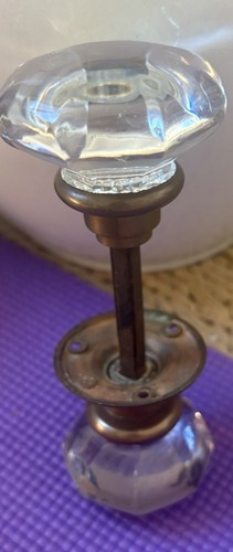 Antique octagonal clear glass - octagonal,