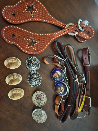 Lot vintage horse bridle - lot,